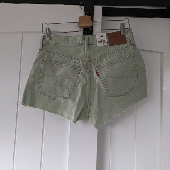 NWT Levi's 501 Original Shorts in My Muse Faded Green (SIZE 28 + 29) - Picture 5 of 16
